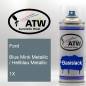 Preview: Ford, Blue Mink Metallic / Hellblau Metallic, 1X: 400ml Sprühdose, von ATW Autoteile West.